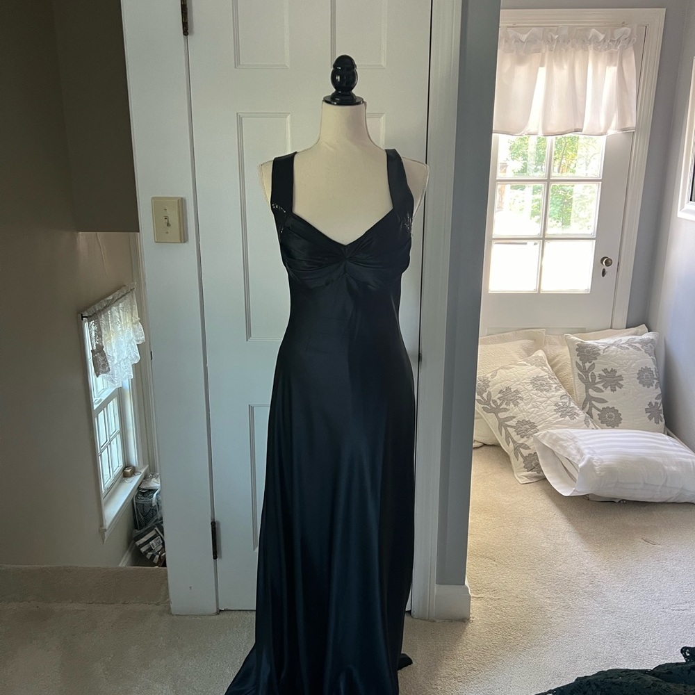 Calvin Klein floor length dress.